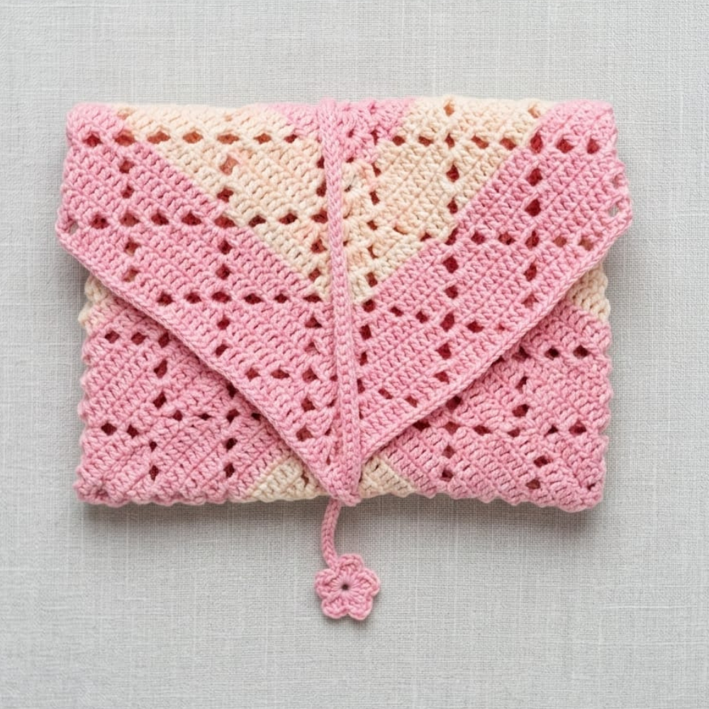 Handmade crochet quran cover
