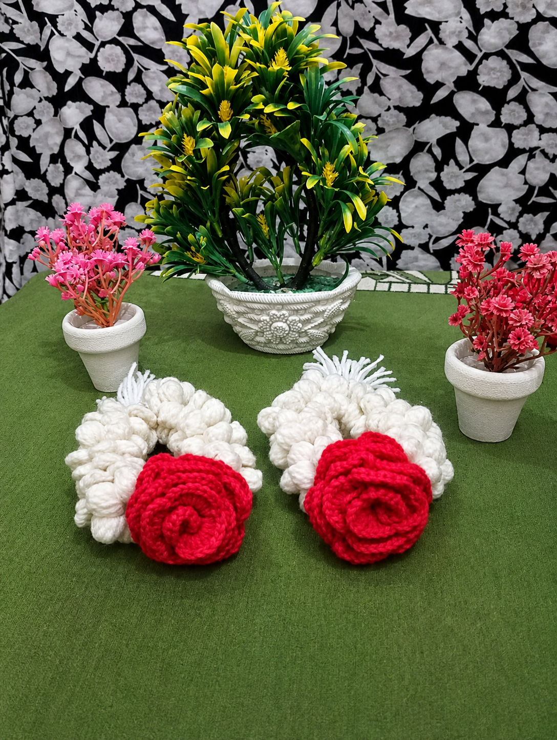 Handmade crochet gajra